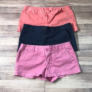 3 Pair Lot of Chino Shorts